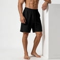 thumbnail image 6 of MYAOYI Men's Soft Fleece Shorts Elastic Waist Drawstring Casual Lounge Gym Shorts, 6 of 7
