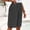 Dark Gray plus size shorts with pockets a1, variant on Cagogo Women Plus Size Relaxed Elastic Waist Shorts with Pockets Casual Solid Loose Shorts Party Beach Travel, Light Blue S
