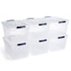 thumbnail image 1 of Recipientes de plástico Rubbermaid Cleverstore 32 L (paquete de 6), 1 of 8