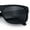 Matte Black, variant on Manly Mad Dog Gangster All Black Rounded Rectangular Flat Top Sunglasses Matte Black
