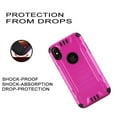 thumbnail image 3 of GSA Slim Armor Brushed Hybrid Case For iPhone X, XS (5.8") Hot Pink/Black, 3 of 4