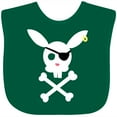thumbnail image 3 of Inktastic Cute Easter Pirate Bunny with Eyepatch and Earring Boys or Girls Baby Bib, 3 of 4