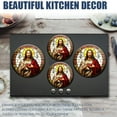 thumbnail image 6 of Electric Stove Burner Covers,4 Pcs Round Gas Burner Cover,8 and 10 Inch,Jesus Christ with sacred heart in hands, 6 of 7