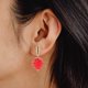 thumbnail image 4 of unbranded 1Par Pendientes Fresa Para Mujer Chic Y Vibrante Para Cualquier Ocasión, 4 of 8