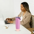 thumbnail image 5 of 2Pcs Silicone Boot for Owala 30oz & 40oz FreeSip Sway Bottles & Tumblers, Accessories for Owala - Pink, 5 of 6