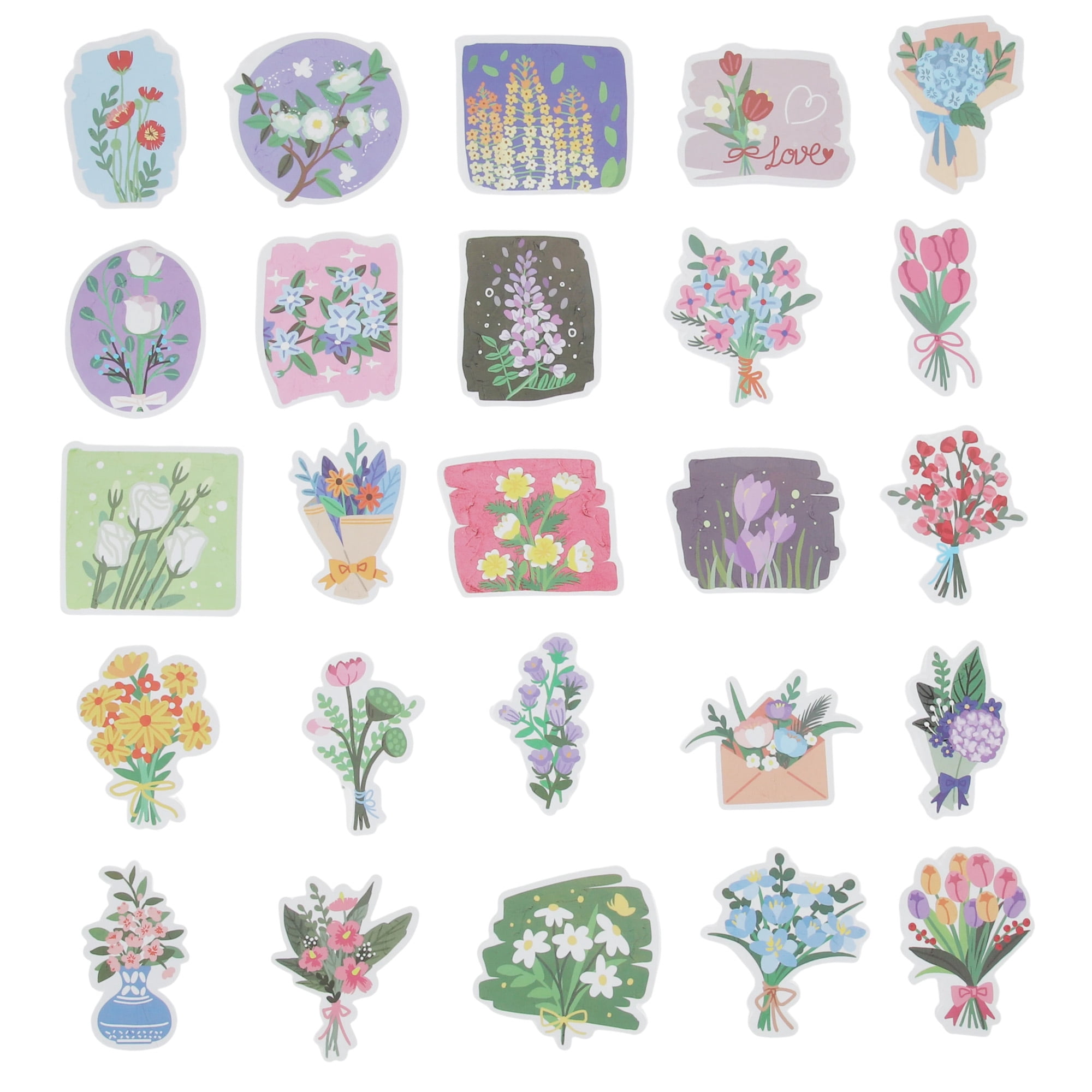 Unique Bargains Waterproof Reading Glitter Stickers for Laptop Water Bottle Multicolor