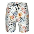 thumbnail image 4 of Naloa Lilies Flowers Men's Beach Shorts, Surfing shorts, Swim trunks, Quick Dry Swim Trunks for Surfing Beach Fun - 3X-Large, 4 of 9