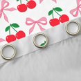 thumbnail image 4 of Homewish Kawaii Bow Knot Black Out Curtains,Cartoon Cherry Fruit Curtains Pack of 2 (42x63 Each),Cute Bowtie Ribbon Bedroom Curtains For Girls,Microfiber Bedroom Decor, 4 of 6