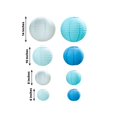 thumbnail image 3 of Balsa Circle 8 Pieces Blue White 6" 8" 10" 14" Hanging Paper Lanterns Decorations Party Home Supplies, 3 of 8