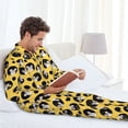 thumbnail image 6 of Daiia mouse live in cheese home for Men's Long-Sleeved Pajama Set – Soft & Comfortable Sleepwear Button-Up Pajamas Cozy Lounge Wear-X-Large, 6 of 7