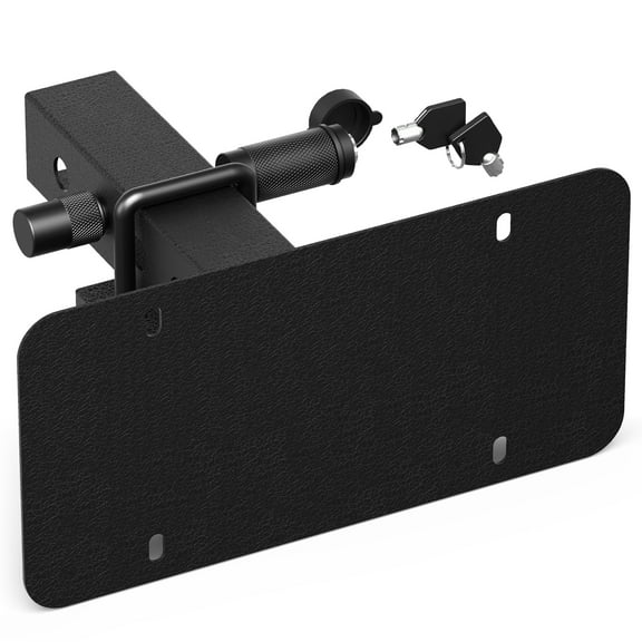 POFENZE Trailer Hitch License Plate Holder Bracket for 2” Hitch Receivers for Trucks/SUV/RV/Trailer