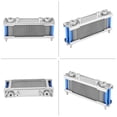 thumbnail image 4 of Aluminum Universal Motorcycle Oil Cooler Radiator Upgrade Increase Power for Most Bikes Dirt Pit 50-200cc, 4 of 8