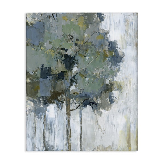Stupell Industries Contemporary Flecked Tree Abstraction Canvas Art, 16 x 20, by Nan