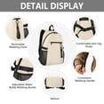 thumbnail image 4 of JIALIOU 14" Laptop Backpack Waterproof Airline Approved Stylish Casual Daypack for Travel Business College Work, Cream, 4 of 8