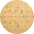 thumbnail image 1 of Ahgly Company Indoor Round Oriental Brown Traditional Area Rugs, 5' Round, 1 of 4