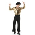 thumbnail image 2 of CONZONE Carnival 70S Disco Outfit For Men Funny Mens Hippie Clothes Sets Festival Stage Performance Clothes Dance Show Outfits, 2 of 9
