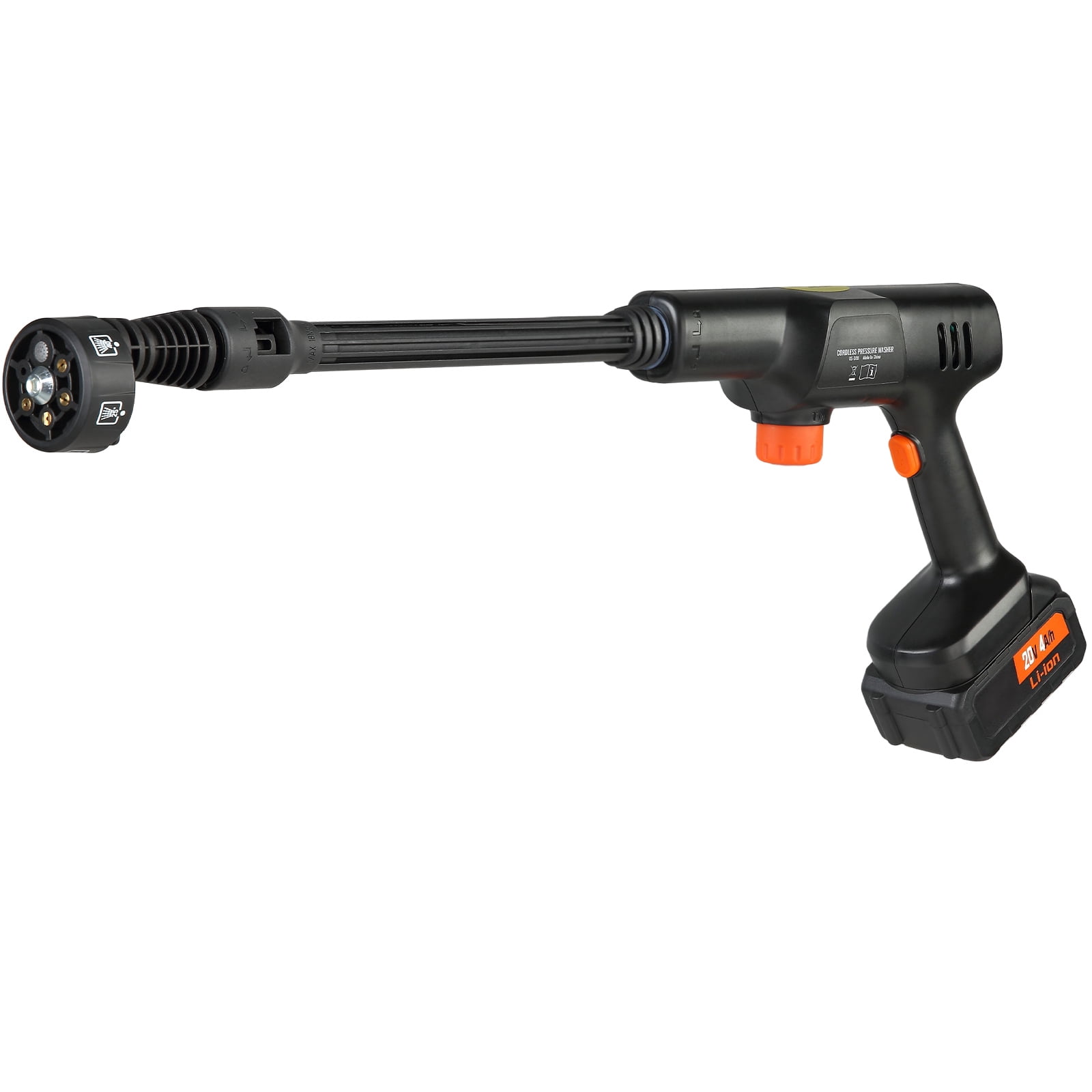 BENTISM 900 PSI Cordless Pressure Washer, 1.5 GPM Portable Power Washer with 6-in-1 Adjustable Nozzle 21 V 4.0 Ah Battery Handheld Pressure Washer with 9.84ft Hose for Cars/Patios
