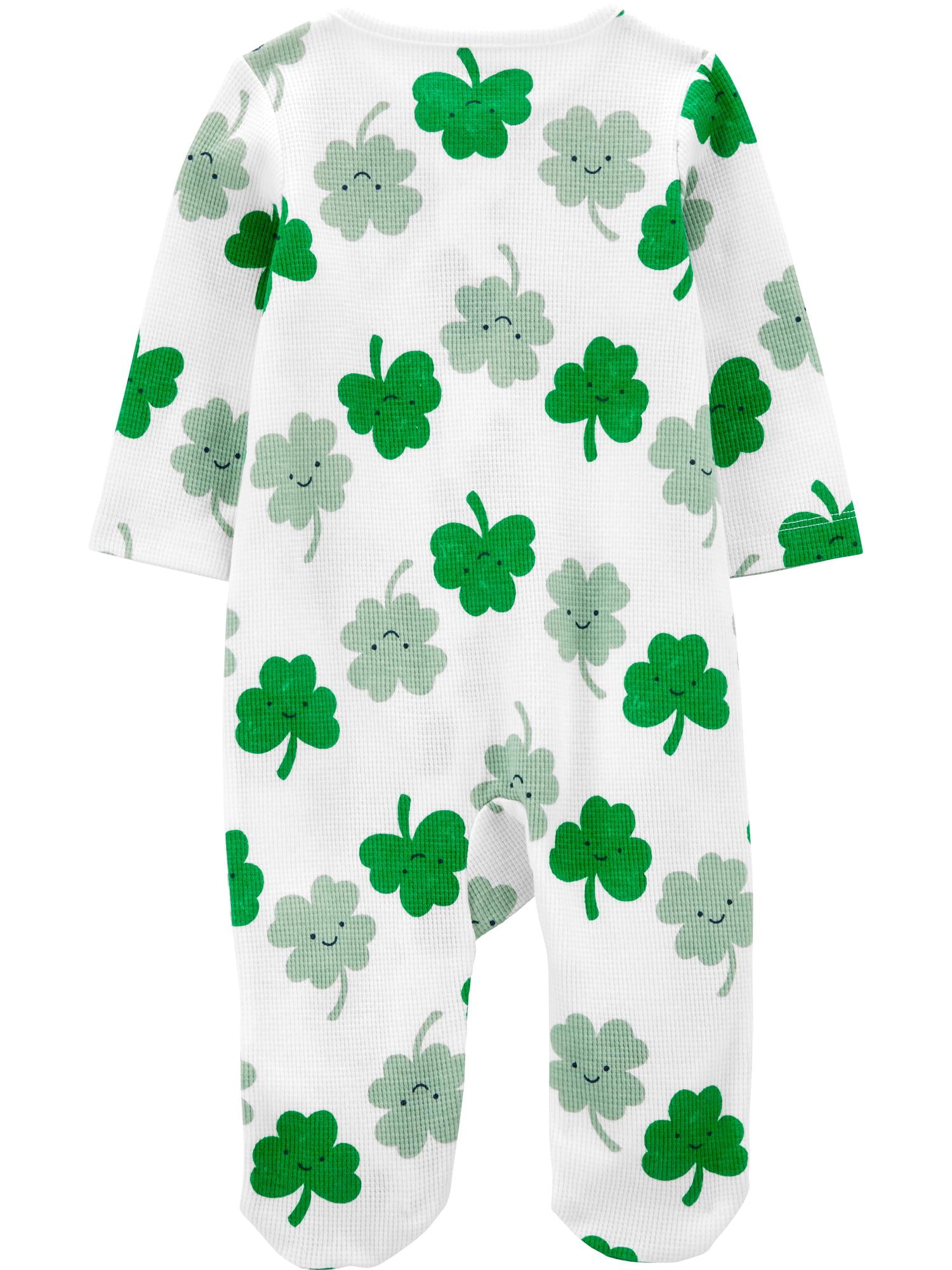 Carter's Child of Mine Baby Unisex St. Patrick's Sleep 'n Play, Sizes Preemie-6/9 Months
