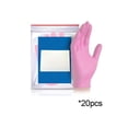 thumbnail image 2 of Guantes desechables de nitrilo para manipulación de alimentos, cocina y limpieza - pack de 20, grado alimentario, impermeables y libres de látex en negro, azul, rosa y blanco, 2 of 7