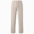 thumbnail image 5 of CAUYDY Youth Boy's Baggy Sweatpants Kis Straight Leg Open Bottom Casual Pants Tween Elastic Waist Athletic Joggers Sweat Pants With Pockets Khaki Sizes 9-10 Years, 5 of 5