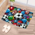 thumbnail image 5 of Football Non-Slip Polyester Indoor/Outdoor Carpet Game Mat Bath Rugs Machine Washable, 5 of 6