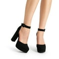thumbnail image 7 of BURUDANI Women's High Chunky Platform Closed Toe Block Heels Square Toe Ankle Strap Dress Wedding Party Pumps Shoes AURELIA, 7 of 7