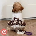 thumbnail image 7 of KYEESE Dog Sweater, White Turtleneck Sweater Dress with Bowtie, Dog Sweater for Large Dogs, 3XL, 7 of 7