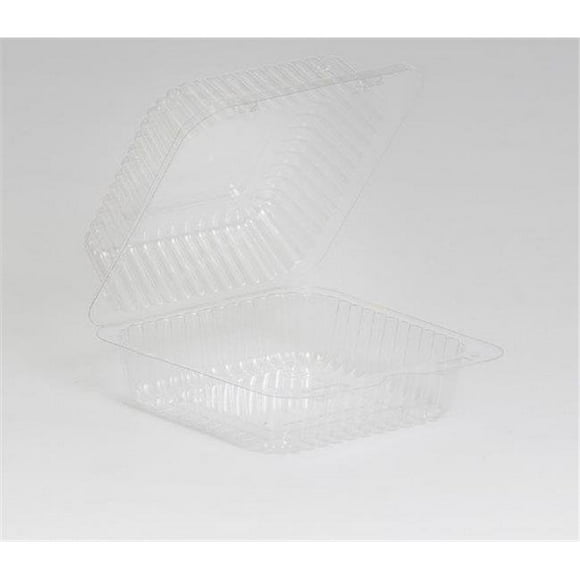 22 oz Hinged Deli Container Container Pete&#44; Clear - Case of 500