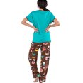 thumbnail image 2 of Lazy One Women's Pajama Set, Short Sleeves with Cute Prints, Relaxed Fit, Latte Sleep, 2 of 7