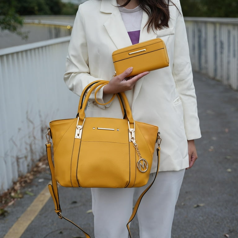 MKF Collection Azrael Women Tote Bag With Wallet, Vegan Leather