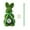 Green, variant on Flocked Bunny Figurines with Bowtie & Sunflower - 7.8" Easter Tabletop Decorations for Spring Centerpieces, Home Office, Lawn, and Garden Party Sculpture Decor