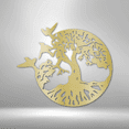 thumbnail image 2 of Take Flight Tree Steel Sign Laser Cut Powder Coated Home & Office Metal Wall Decor Multiple Sizes & Colors, 2 of 5