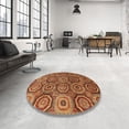 thumbnail image 4 of Ahgly Company Machine Washable Indoor Rectangle Abstract Tomato Red Area Rugs, 8' x 10', 4 of 7