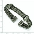 thumbnail image 7 of Edward Mirell Titanium Brushed Cablew/ Cast Titanium Accent Cuff Bracelet, 7 of 7