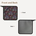 thumbnail image 2 of Sikiie Snakes And Snake Fruit Pot Holders Kitchen Insulation Mats Heat Resistant Pot-Holder Oven Anti-Scald Pads for Cooking Baking, 7.1*7.1inch, 2 of 8