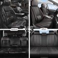 thumbnail image 7 of Car Seat Covers Full Set Fit for Honda Pilot 2003-2026, Faux Leather Waterproof Breathable Anti‑Slip Seat Protectors with Lumbar Support, Black&Red, 7 of 7