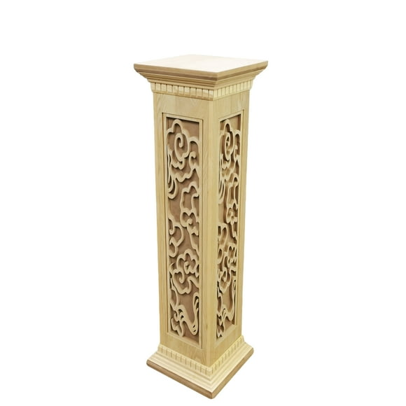 FixtureDisplays® 11.6×11.6×52" Wood Newel Post – Decorative Staircase Post, Stylish Architectural Element 18772 Pillar