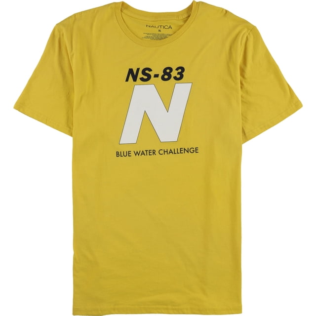 Nautica Playera gráfica con Logo para Hombre, Amarillo, X-Large Nautica Camiseta gráfica