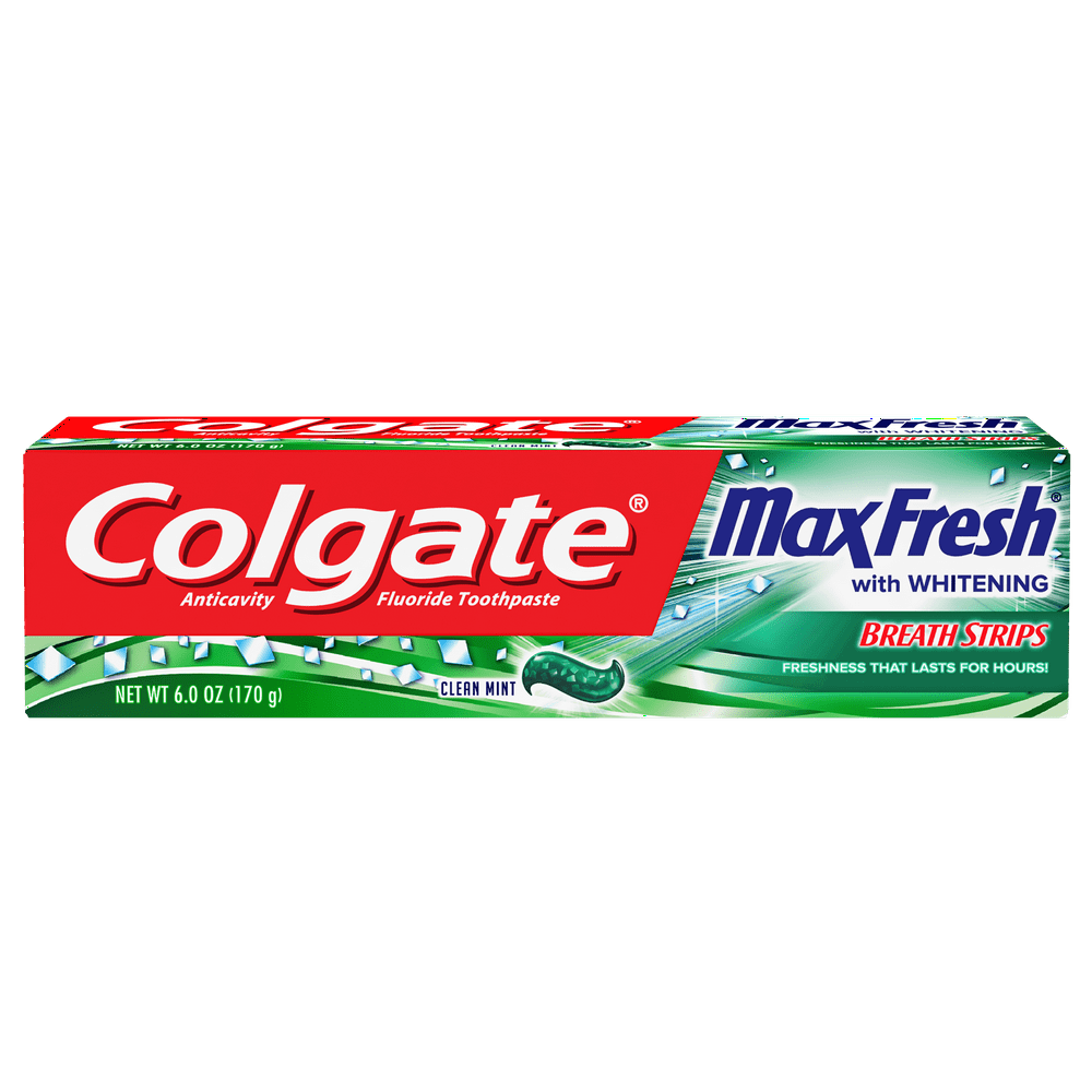 Colgate Max Fresh Toothpaste with Mini Breath Strips, Clean Mint 6