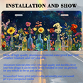 thumbnail image 3 of 1 Pcs 2D Flat License Plate Covers & Frames, Flowers in Bottles Against For Decorative Front, Waterproof For Decoration Aluminum License Plate Covers & Frames Cover For Men Women, 12" X 6", 3 of 7