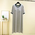 thumbnail image 3 of Wdfiry Women's Nightgown T-Shirts Dress Sleepshirts Built-in Bra Short Sleeve Sleepwear Soft Pajama Dress, 3 of 5