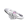 thumbnail image 4 of fastboy Adjustable White Gold Plated Open Ring Copper Rhinestone Studded Jewelry Lovers Couple Wedding, 4 of 8