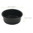 thumbnail image 4 of Moule à Cheesecake Rond avec Surface Antiadhésive pour Cuisine en Alliage d'Aluminium Noir 6 Pouces, 4 of 4