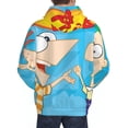 thumbnail image 6 of Phineas And Ferb Mens Active Sweatshirts Cozy Hoodie 3d Graphic Sweater Casual Winter Clothes Tops Coat Xx-Large, 6 of 7
