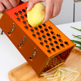 thumbnail image 4 of Box Grater 4 Sided Stainless Steel Kitchen Cheese Grater with Handle for Cheese, Vegetables,Handheld Food Shredder, 4 of 5