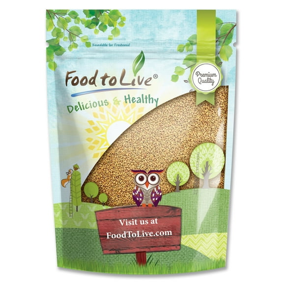 Food to Live, Fenugreek Seeds, 2.5 Pounds, Kosher