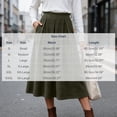 thumbnail image 4 of Ihhxva Women's Corduroy Midi Skirt, High Waist Pleated A-Line Skirt with Elastic Waist and Side Pockets for Casual Wear S - 3XL, 4 of 9