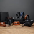 thumbnail image 4 of YOORAN Men's Belt,2 Pack Genuine Leather Formal Belt Casual Jeans Classic Belt 1.25 inch, 4 of 5