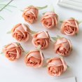 thumbnail image 3 of 10 piezas de flores artificiales de seda con forma de rosa para el hogar, boda, arco, suministros de manualidades, decoración, bricolaje, corona de Navidad, accesorio para álbum de recortes, 3 of 5