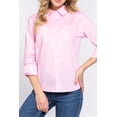 thumbnail image 2 of Women's Long sleeve button down stretch poplin shirt, 2 of 6